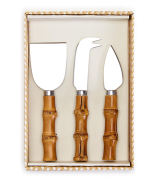 Bamboo Handle Cheese Knives