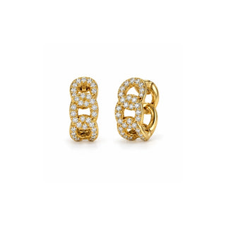 Anika Chain Huggie Earring in Gold