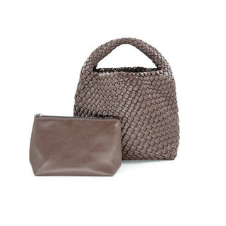 Chocolate Mini Woven Bag