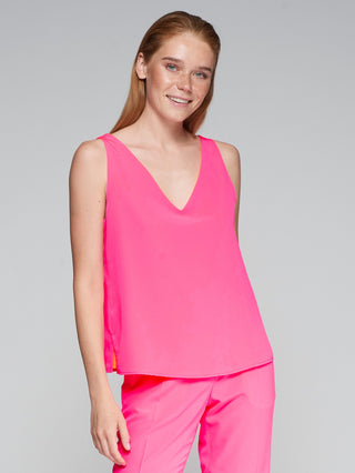 Reversible Tank, Pink & Orange
