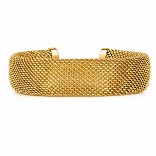 Marley Mesh Cuff Bracelet in Gold