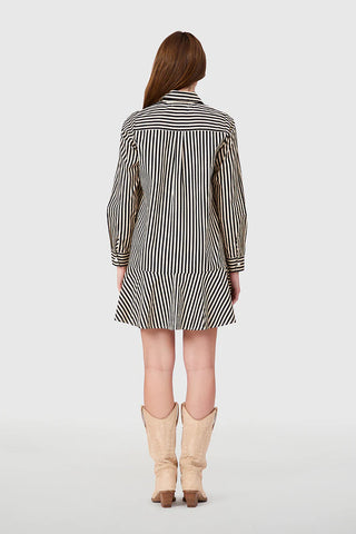 Polly Dress, Pinstripe
