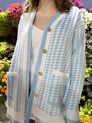 Houndstooth Cardigan