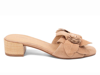 Baja - Block Heel Flower Slide
