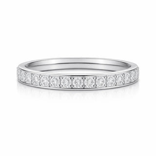 Silver Velia Eternity Band Ring in Size 7