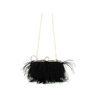 Let's Go Feathers Bag, Black