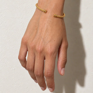 Sinclair Mesh Cuff Bracelet in Gold