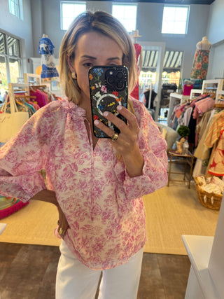 Pink Bashful Garden Top