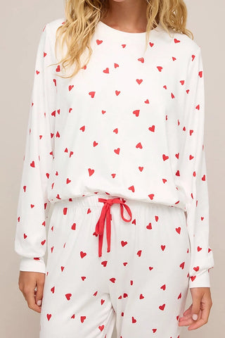 Heart Print Lounge Set