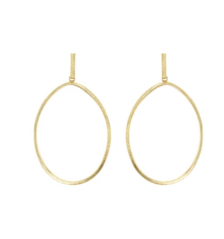 Twisted Oval Hoops