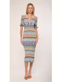 Faye Knit Dress in Multispace Dye