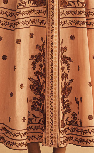 Infiorata Embroidered Maxi