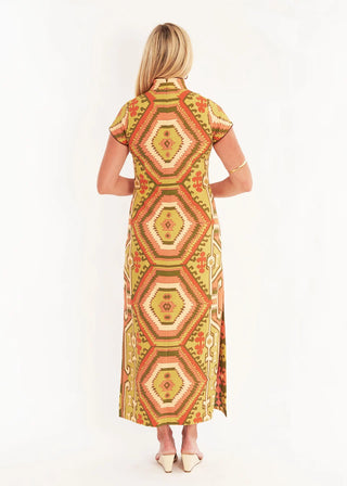 Tarpon Dress in Kilim Squash