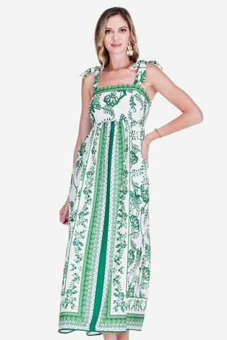 Garden Border Bodice Midi