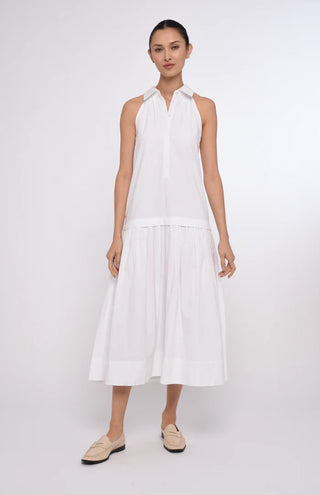 Charlotte Long Dress in Bright White