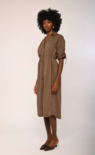 Shannon Midi Dress in Canteen