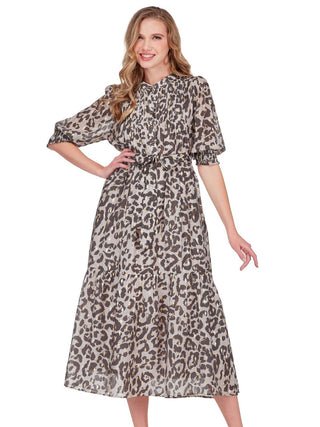 Pin Tuck Maxi Dress, Golden