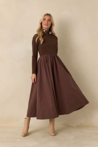 Reese Dress in Chocolate