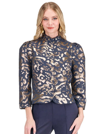 Cropped Jacket in Leopard