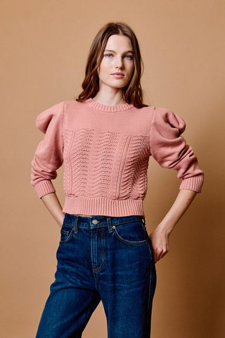 May Sweater, Rose Tan