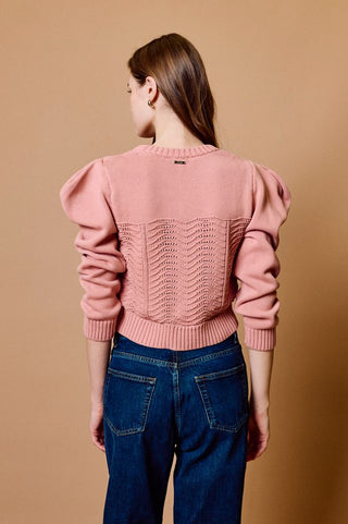 May Sweater, Rose Tan