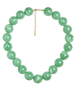 Ryan Beaded Acrylic Necklace, Jade