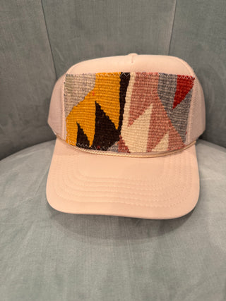 Trucker Hat, Sand with Gold & Brown