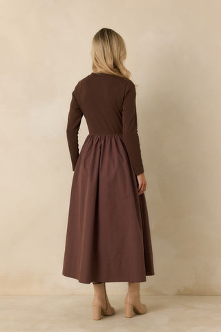 Reese Dress in Chocolate