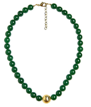 Winnie Quartz Beaded Necklace, Emerald