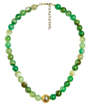 Winnie Quartz Beaded Necklace, Evergreen Multi